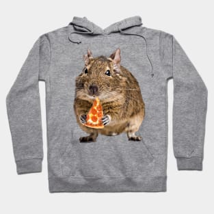 Degu loves eating pizza Hoodie